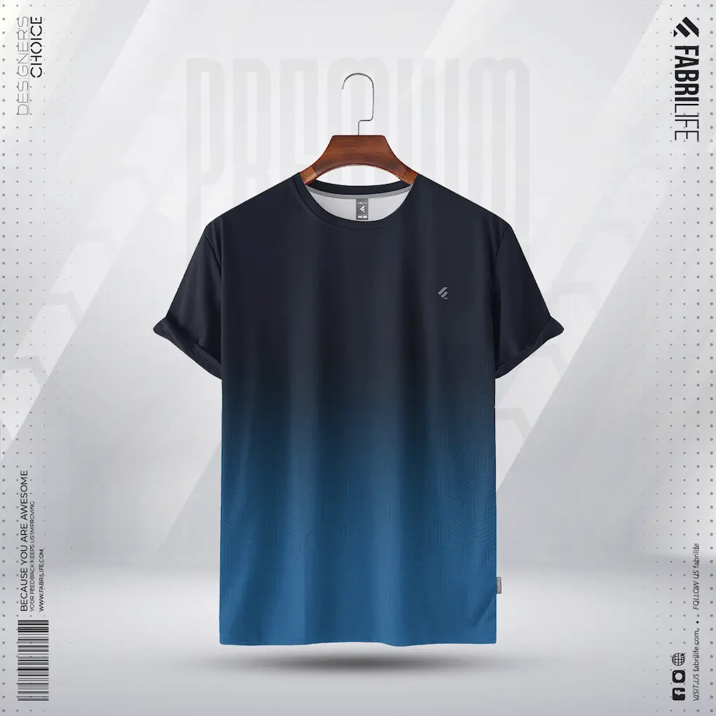 Mens Premium Sports Active Wear T-shirt - Skylark 127