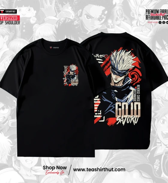 Gojo Satoru Jujutsu Kaisen Anime Oversized Drop Shoulder T-Shirt 137