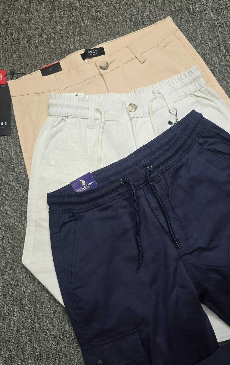 Exclusive Combo Pack Remi Trouser + Cargo Joggers + Twill Pant + Gift (3 Polo) 32