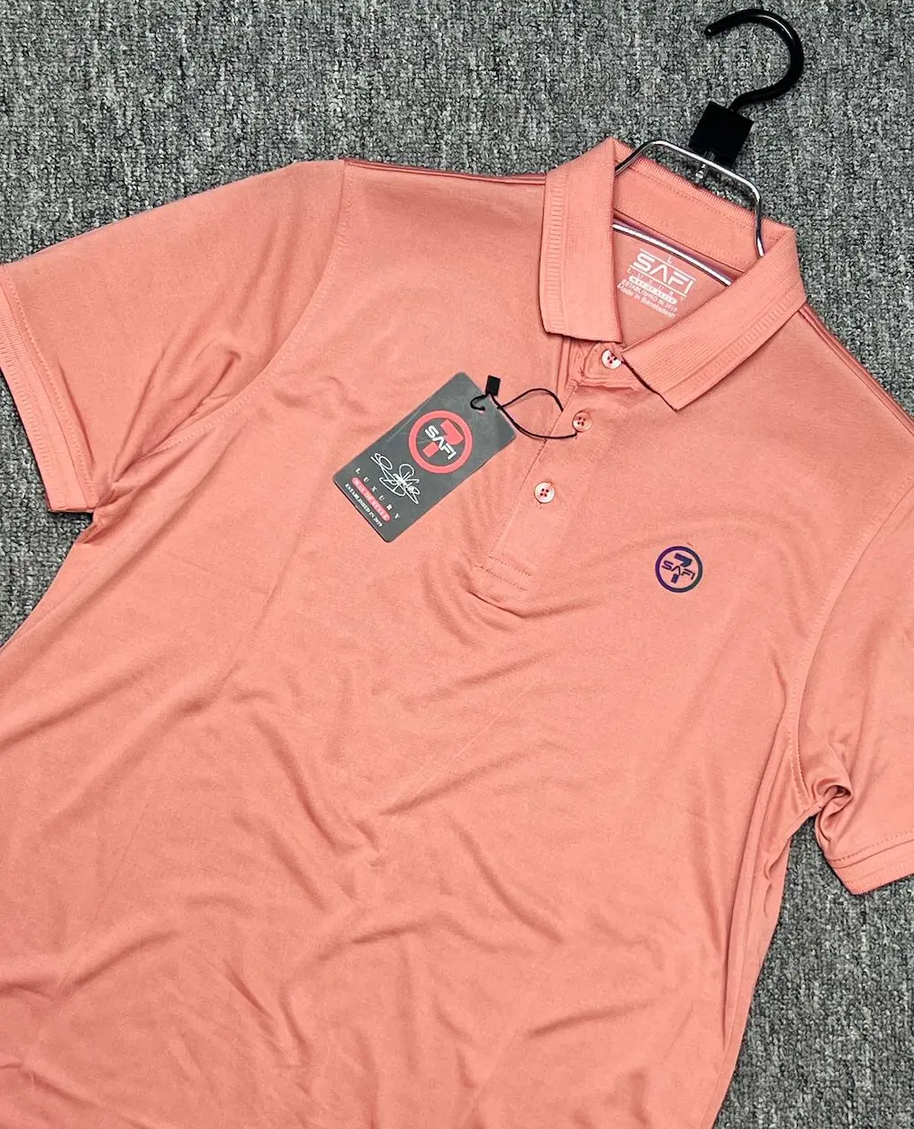 Exclusive Safi Solid Polo Pink Color 82