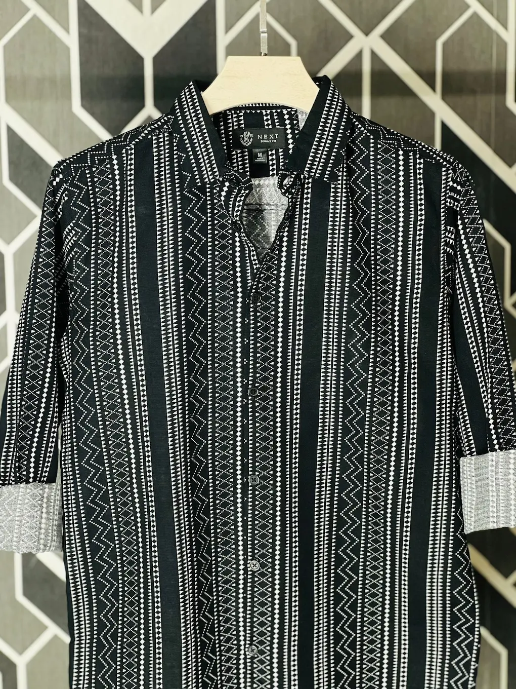 Premium Double Pocket Full Sleeve Shirt Black Color 90