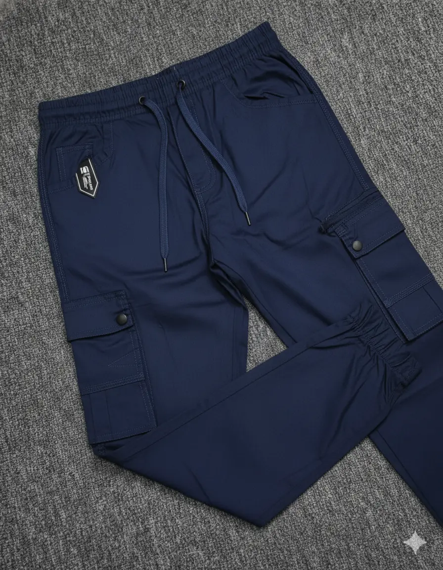 Exclusive Cargo Joggers Navy Color 71