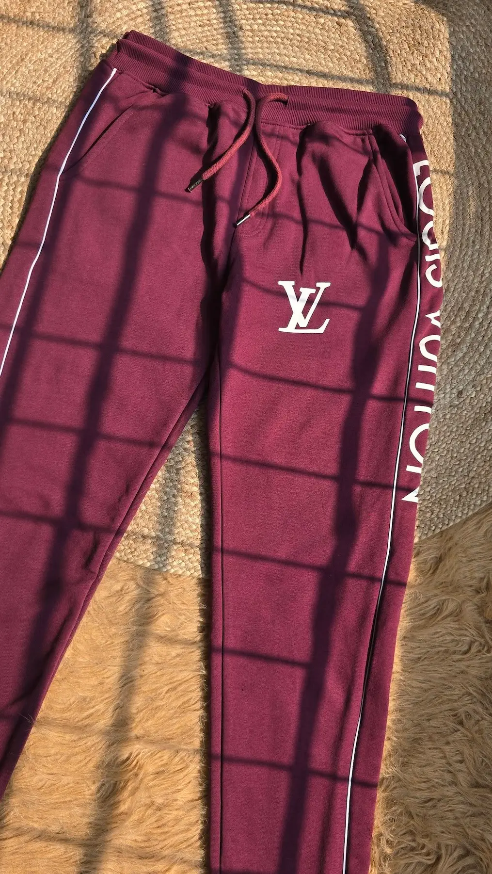 Louis Vuitton Men’s Premium Side Stripe Trouser – Maroon 164