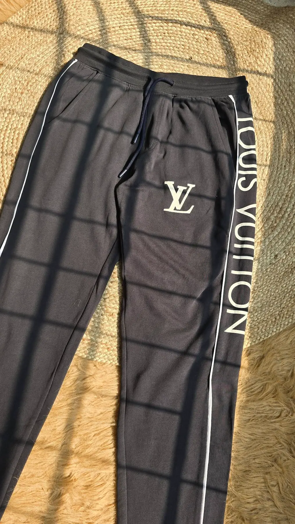 Louis Vuitton Men’s Premium Side Stripe Trouser – Light Grey 165