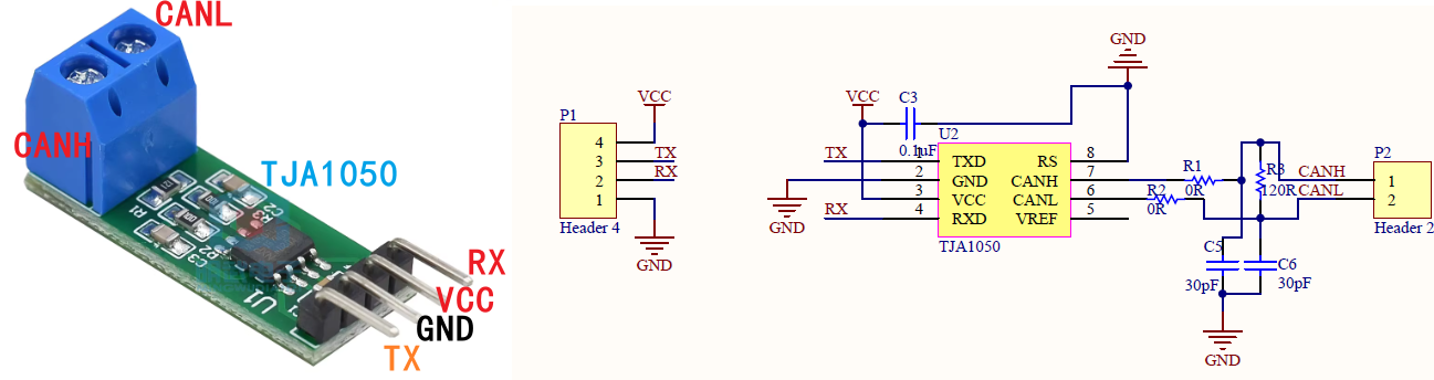 CAN总线收发模块
