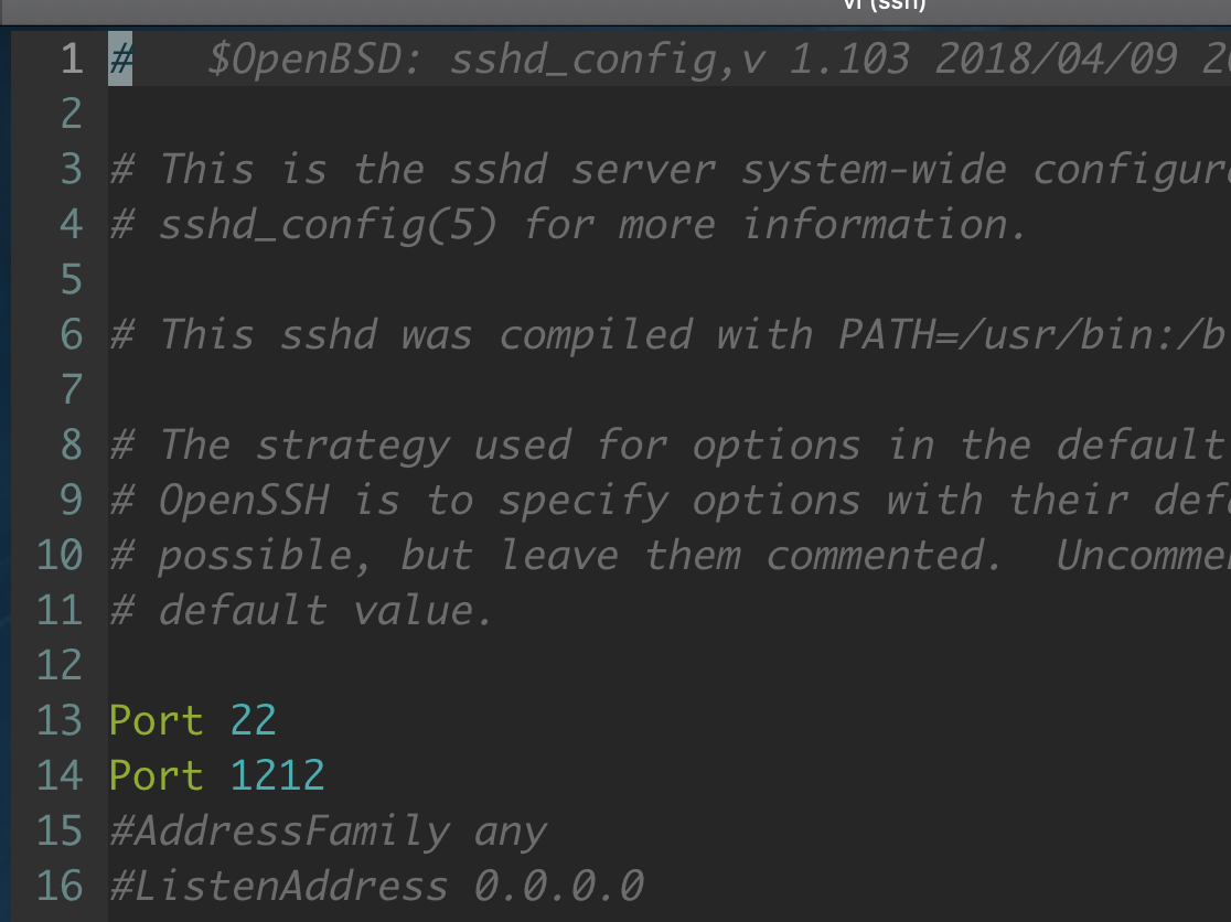 Linux 修改ssh端口和ssh密码