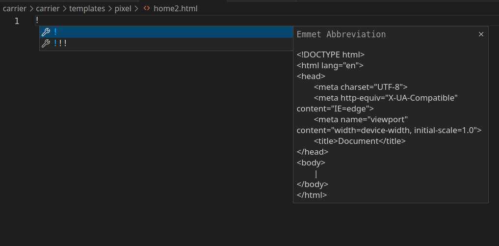 Html Boilerplate Vscode Copy