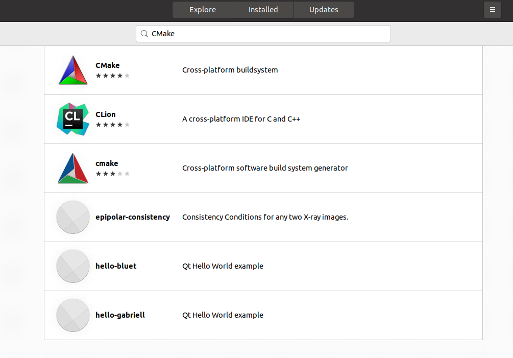 default install location of cmake ubuntu