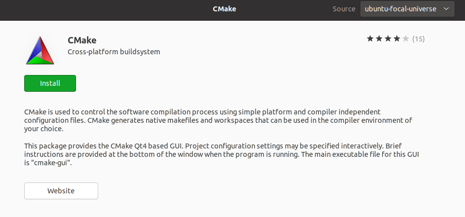 install cmake ubuntu terminal