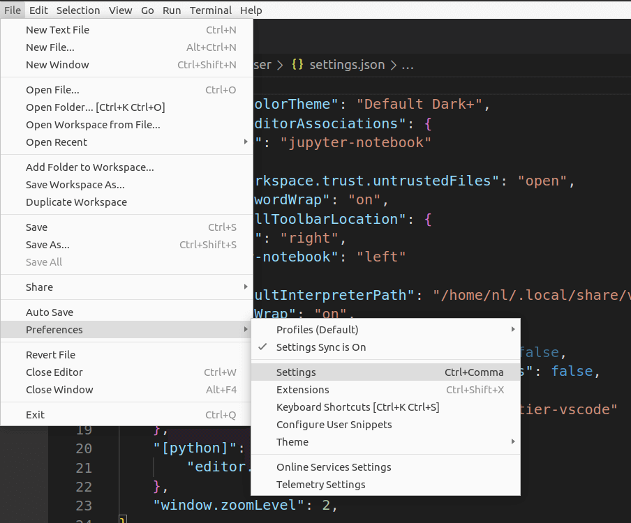 4 Ways To Open VSCode settings.json – LinuxPip