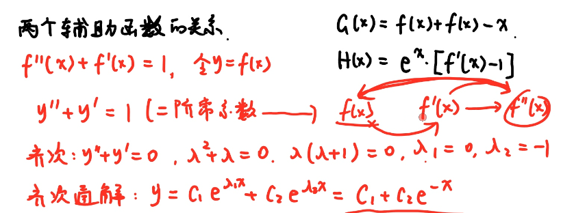 图片[1] - 【提高篇】证明非齐次微分方程构造辅助函数及其特殊结构 - 我的学记|刘航宇的博客