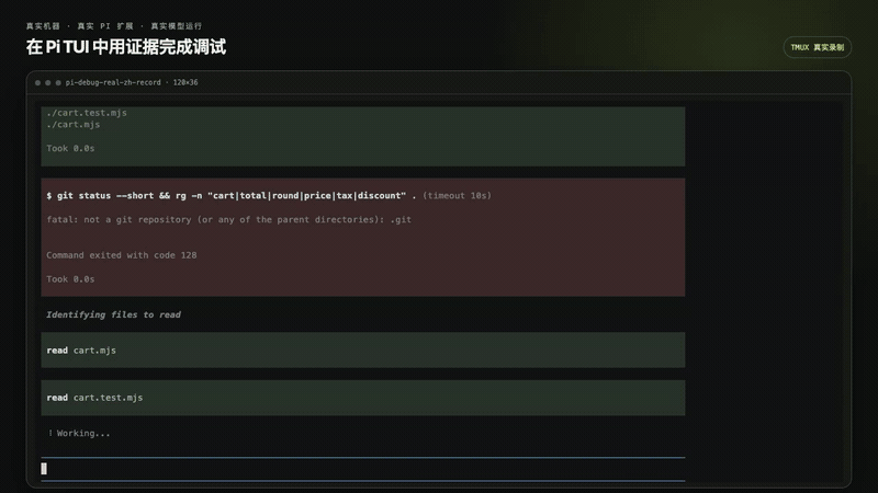 pi-debug-mode 中文动态工作流预览