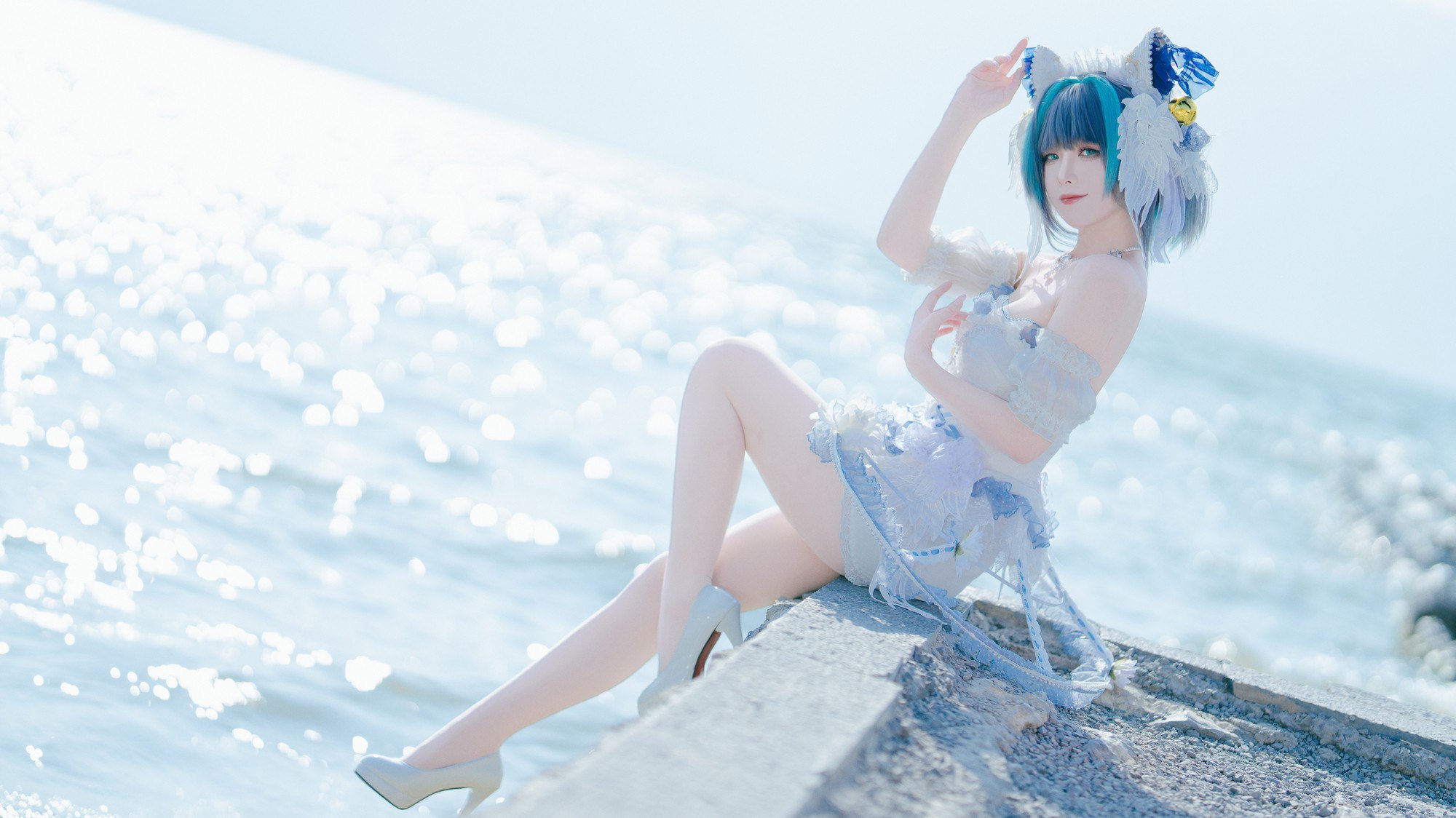 封疆疆v - 碧蓝航线 柴郡 小礼服 portrait photo