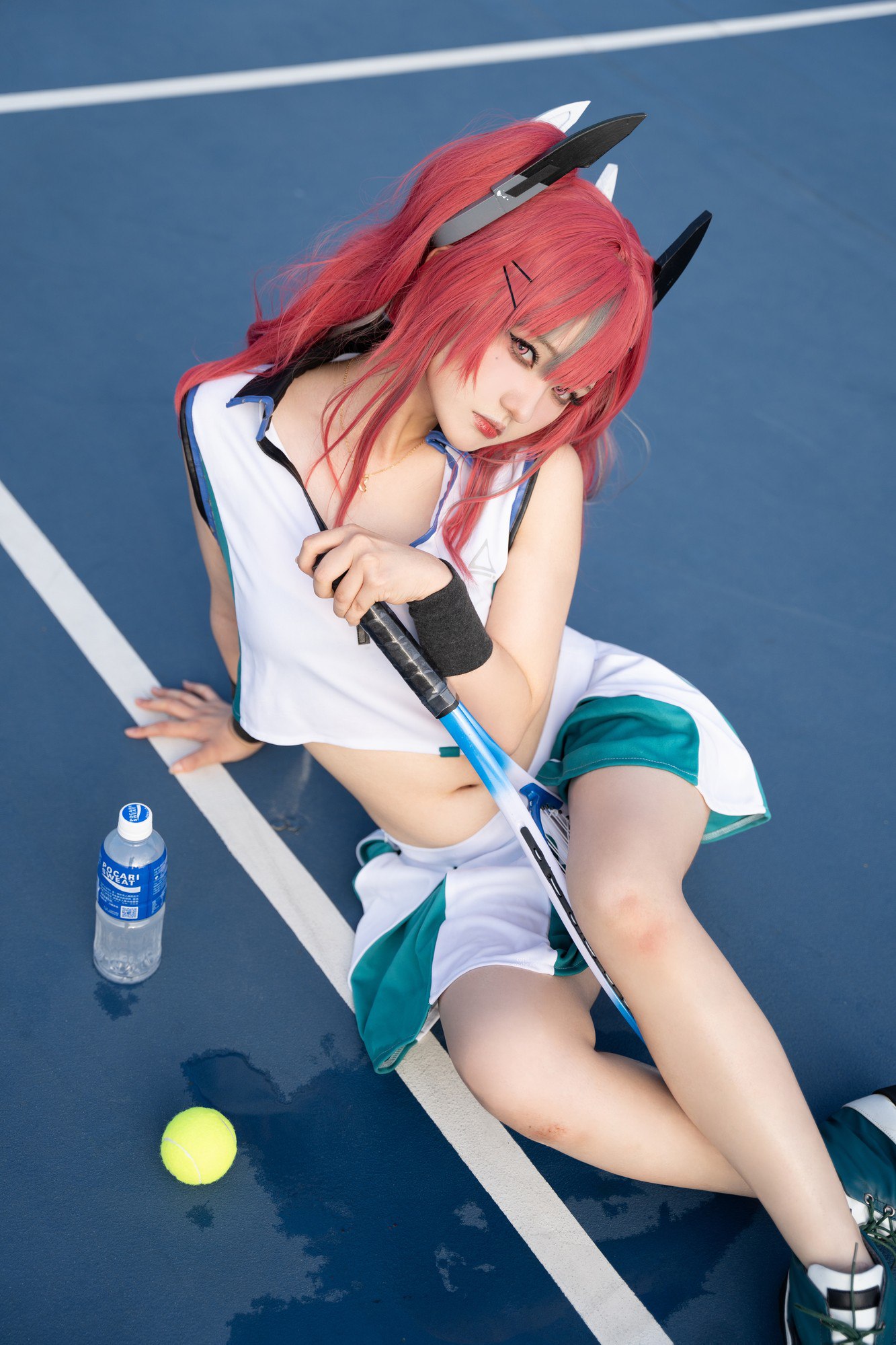 露Mercurius-i - 碧蓝航线 布莱默顿 炙热的网球练习 photography portrait