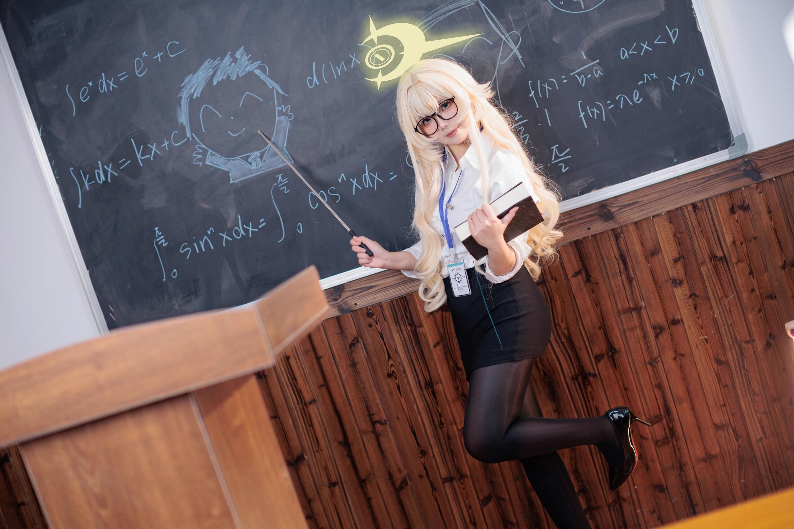 [不悬ovo] 蔚蓝档案 - 笑面教授 (OL制服) كۆك ئارخىپ - نىيانىيا پروفېسسور (ئىشخانا خانىمى فورمىسى) leaded