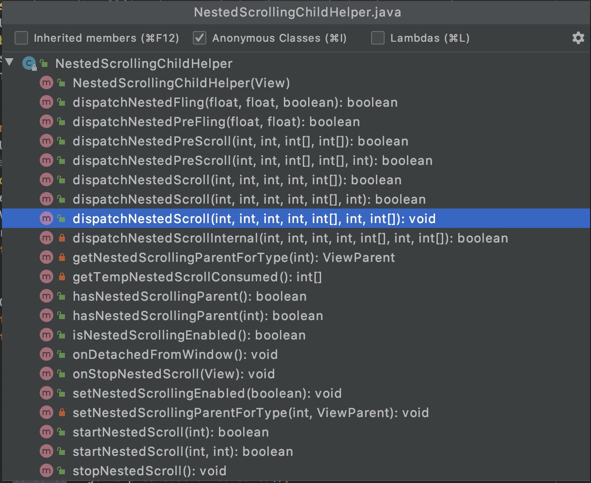 NestedScrollingChildHelper
