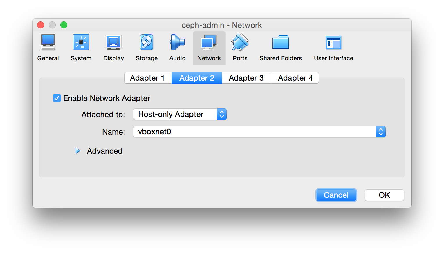 配置第二块网卡，这个网卡用于给主机访问VM以及VM之间的通讯