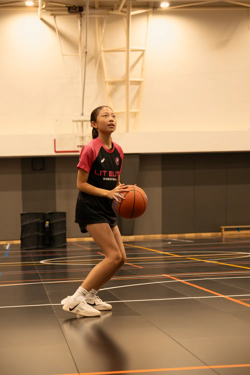U11 and U13 basketball development training session with coach at LIT Elite Academy