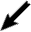 Icon: Diagonal arrow left
