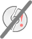 Symbol: Alter (beschädigter) Datenträger