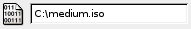 dvdisaster UI: Image file selection (input field and button)