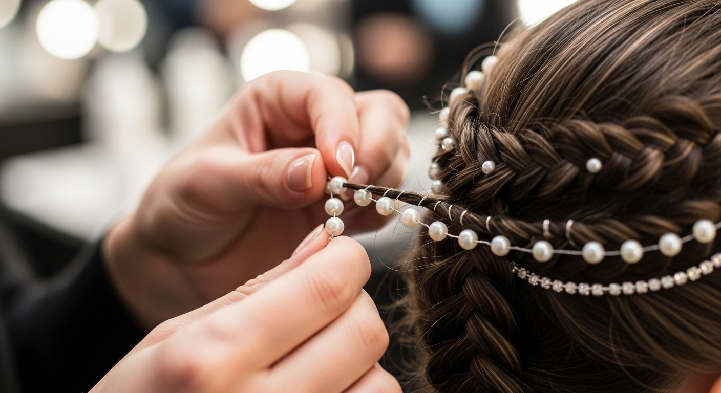 2288 Группа счастливых выпускниц с самыми роскошными прическами на длинные волосы весело смеются and делают селфи на балу