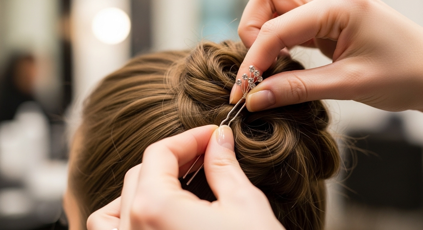 4821 Группа счастливых выпускниц с высокими прическми весело смеются and делают панорамное фото в лучах прожекторов праздника