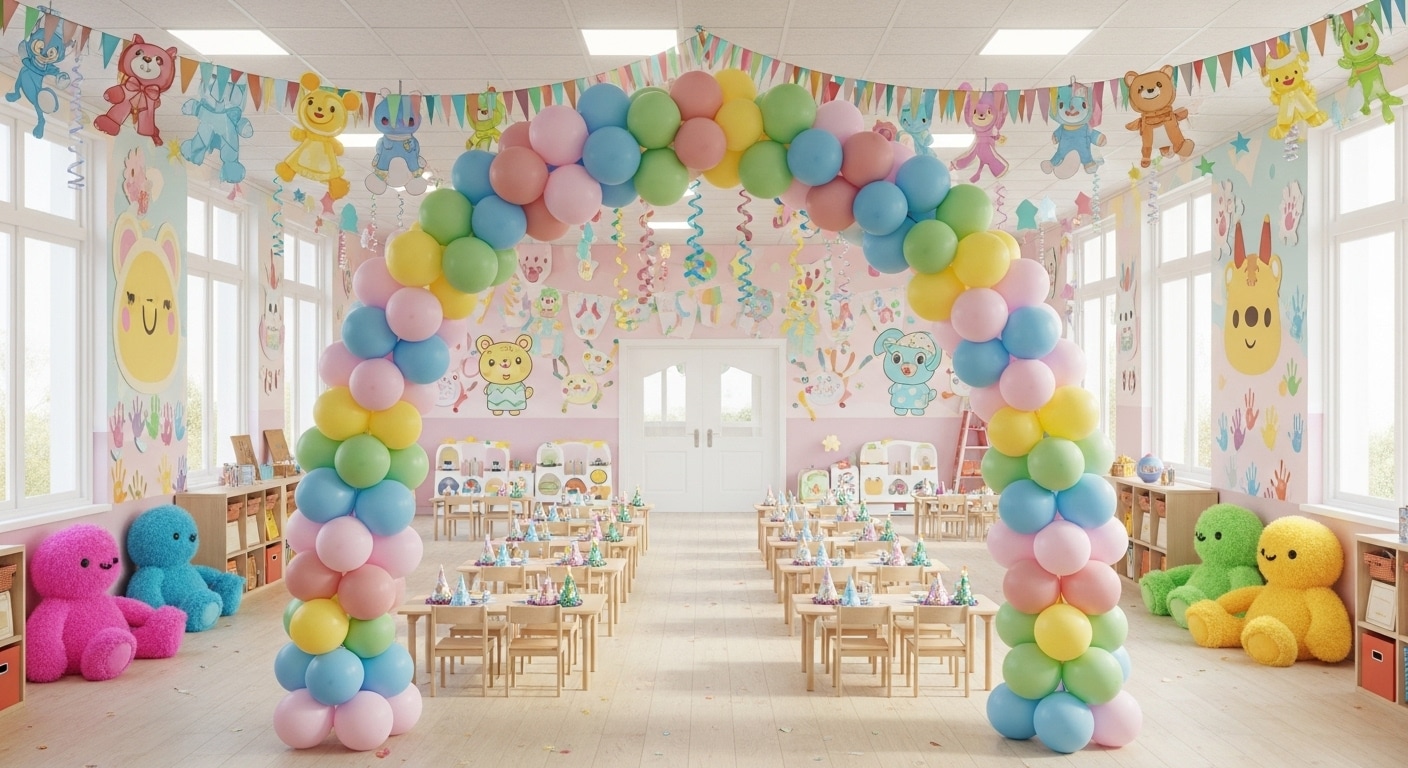 5299 Коллаж из трех идей оформления: морская тематика, стиль "цирк" и классический бал с цветами