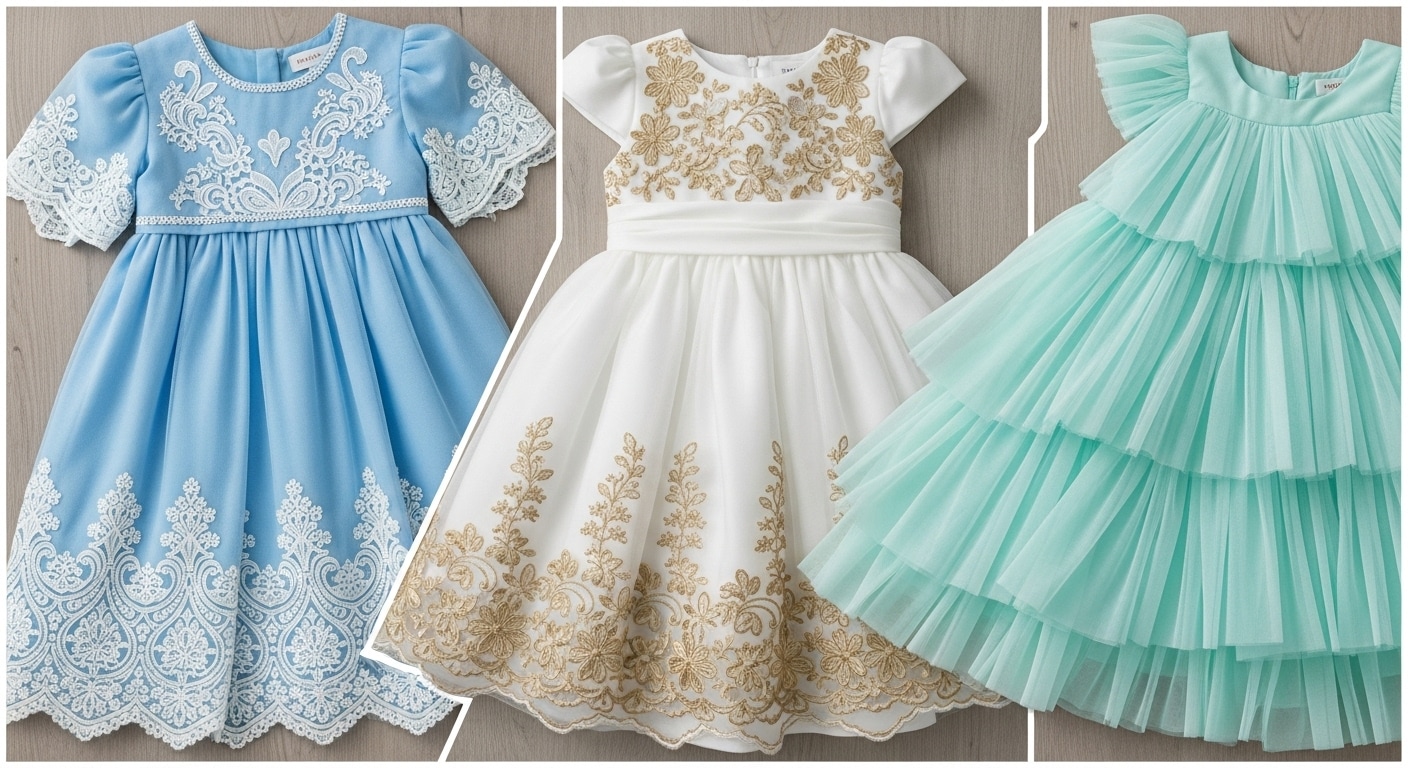 5418 Детальный снимок: маленькие атласные туфельки с жемчужинами и фрагмент кружевного подола платья