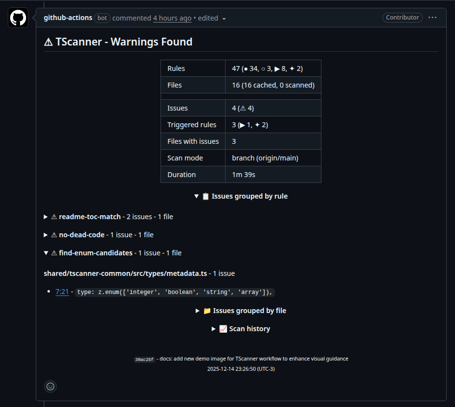 GitHub Action PR Comment