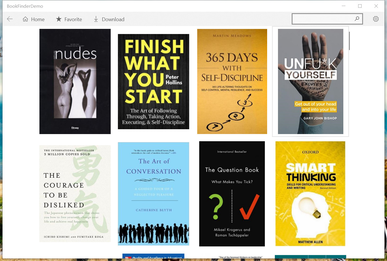 UWP Application for Searching Ebooks Lyu's Daily