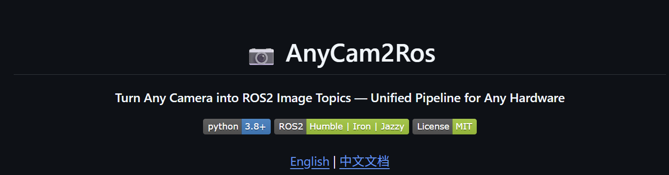 AnyCam2Ros:将任意摄像头一键接入 ROS2 图像话题