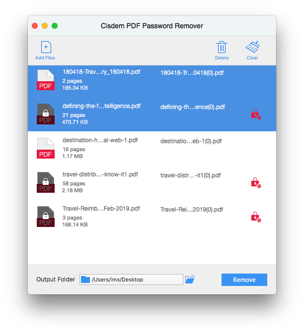 Cisdem PDF Password Remover 1