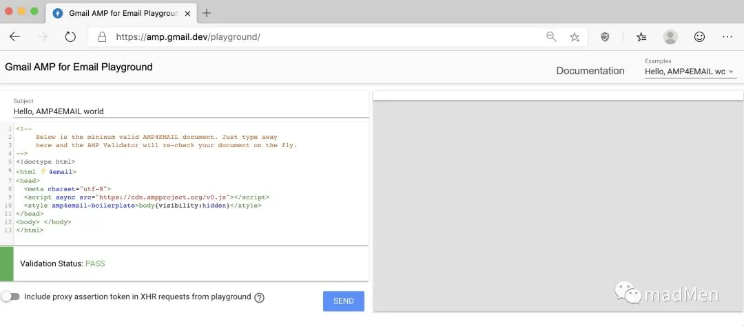 AMP4Email playground