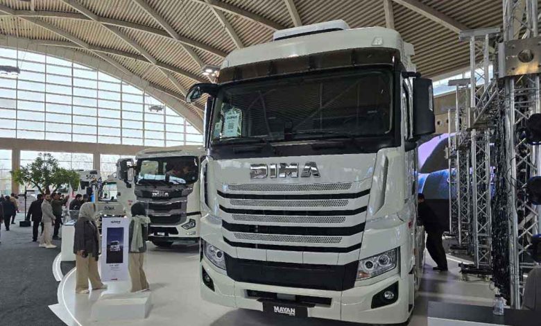 گروه خودروسازی مایان با کشنده‌های دیما در نمایشگاه تهران حاضر شد