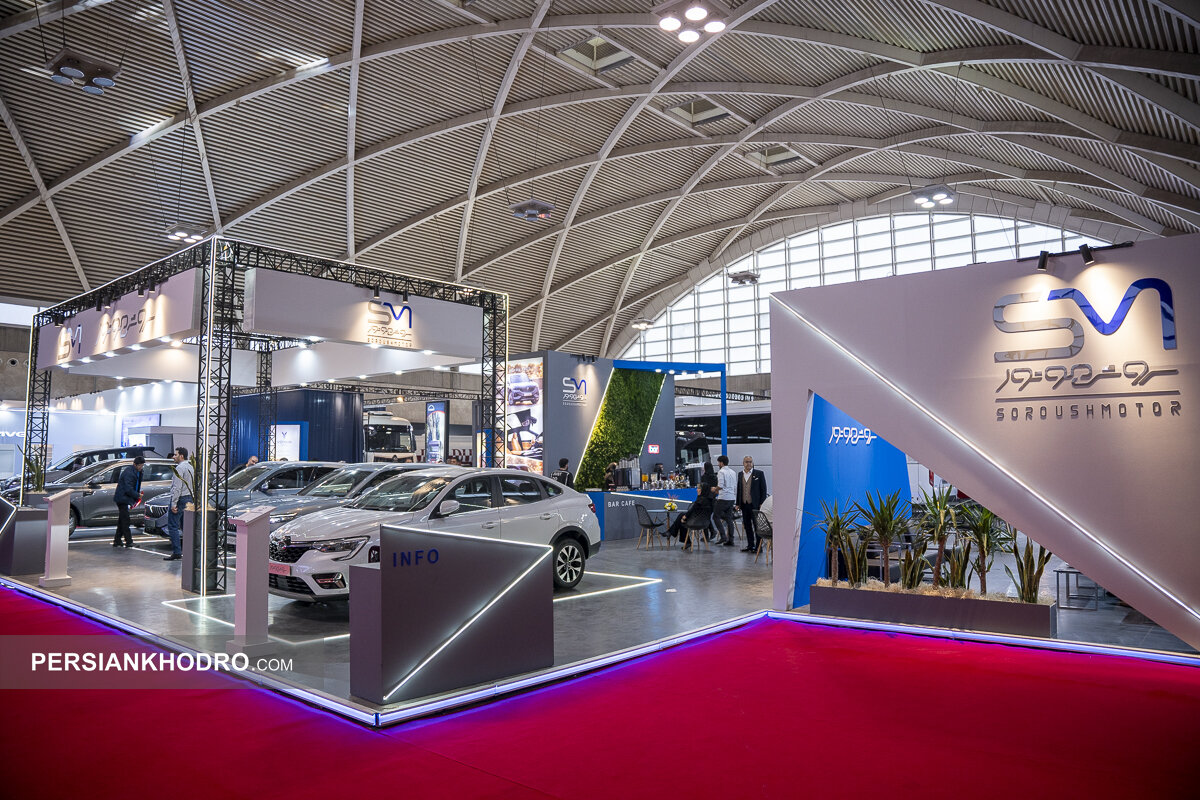 ۲۸ قاب از غرفه سروش موتور در نمایشگاه خودرو تهران