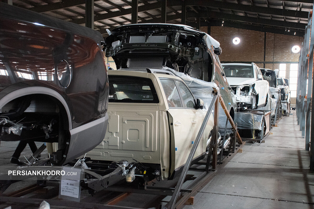 پیش تولید اولین پیکاپ کره ای در ایران آغاز شد (+تصاویر)