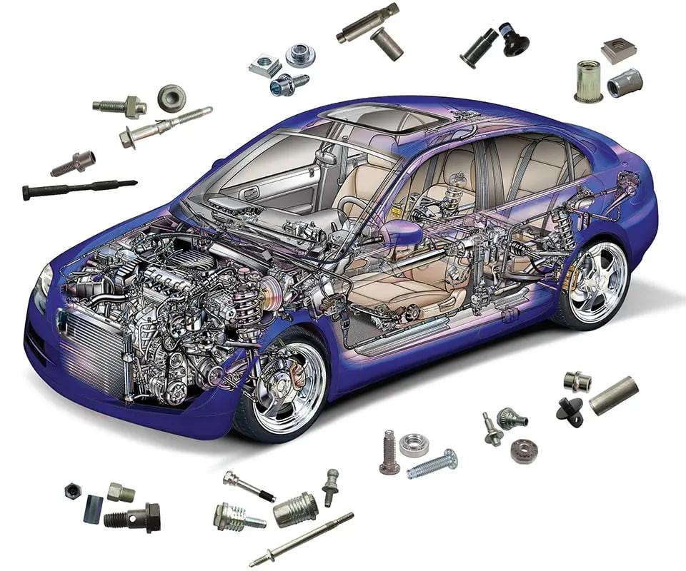 کاربرد پیچ و مهره در صنایع خودرو سازی