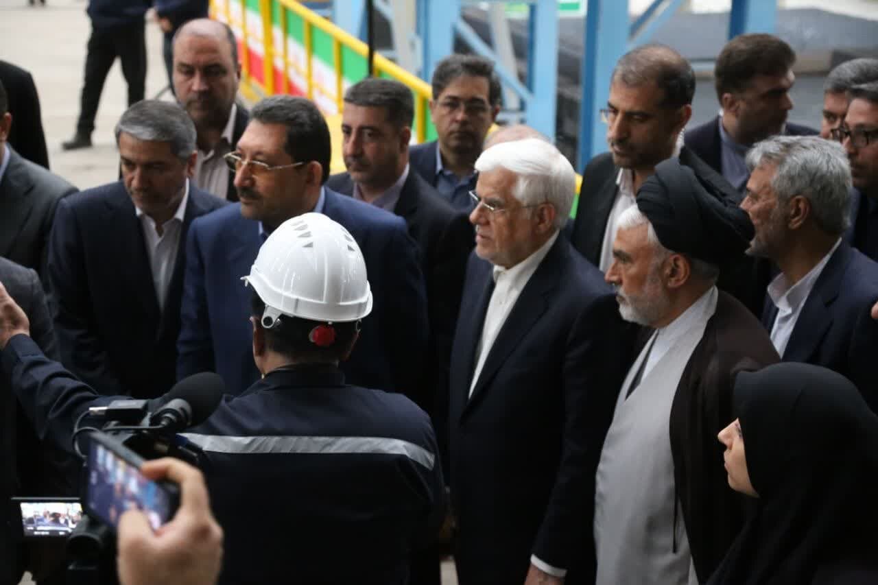 بزرگترین کارخانه تولیدکننده تیرآهن شرق کشور در نیشابور افتتاح شد