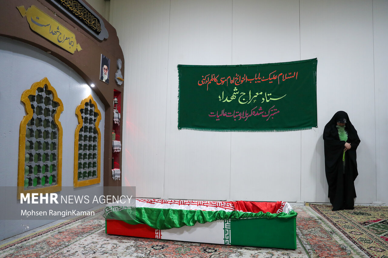 مراسم وداع با پیکر مطهر شهید محمدحسن زارعی در معراج شهدای تهران