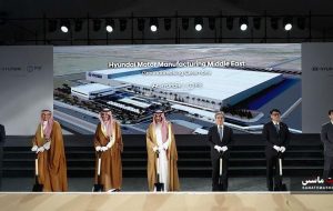 ساخت کارخانه هیوندای در عربستان آغاز شد