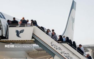 آئین برقراری نخستین پرواز مستقیم حج از فرودگاه خرم‌آباد