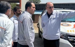 بازدید مدیرعامل گروه خودروسازی سایپا از مرکز تماس امدادخودرو سایپا