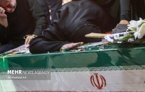 بدرقه شهدای تجاوز رژیم صهیونیستی تا خانه ابدی