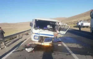 هشت کشته و مصدوم در تصادف مینی بوس با پراید در محور تبریز – ارومیه