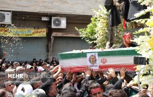 تشییع پیکر شهید «سهیل لطفی زاده» در قرچک