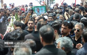 تشییع پیکر مطهر شهیدان حملات رژیم صهیونیستی به ایران