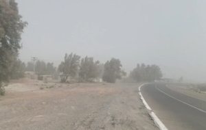 وزش تندباد، گرد و خاک و بارش همرفتی در کاشان
