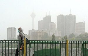 وضعیت هوای تهران نارنجی شد