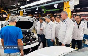 مدیرعامل پارس‌خودرو در خط بدنه پارس‌نوآ